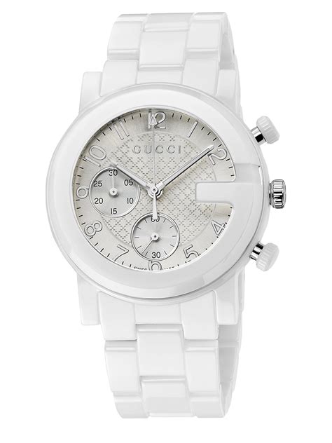 white gucci watch women& 39|white gucci watch men's.